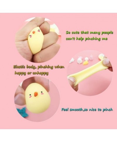 15 Pcs Mochi Squishes Mini Kawaii Animal Squeeze Soft Great Stress Reliever Fidget Sensory for Adults Christmas Party Favors ...