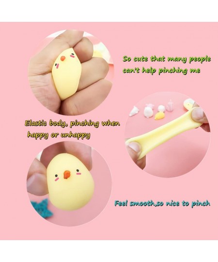 15 Pcs Mochi Squishes Mini Kawaii Animal Squeeze Soft Great Stress Reliever Fidget Sensory for Adults Christmas Party Favors ...