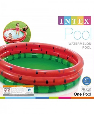 66-Inch Round Inflatable Outdoor Kids Swimming and Wading Watermelon Pool for Ages 2 and Up $31.43 - Swimming Pool & Outdoor ...