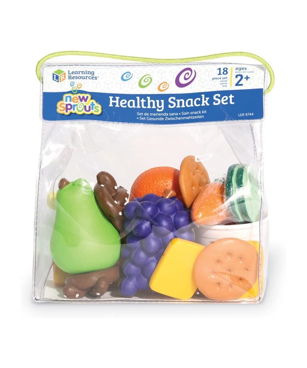 New Sprouts Healthy Snack Set - 18 Pieces Ages 2+ Pretend Play Food for Toddlers Preschool Learning Toys Kitchen Play Toys fo...