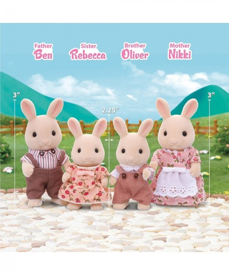 Calico Critters Sweetpea Rabbit Family Dolls Dollhouse Figures Collectible Toys 3 inches $47.27 - Dolls