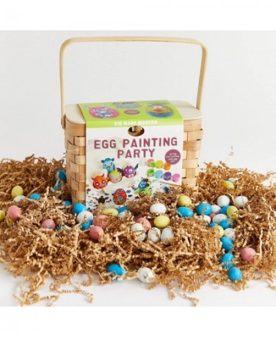 Kids Arts and Crafts - Egg Painting Party Craft Kit - Wooden Easter Egg Decorating Arts and Craft Kit - Children's Springtime...