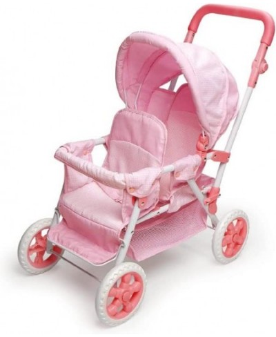 Folding Double Front-to-Back Doll Stroller (fits 18 inch Dolls) Pink/White $78.02 - Doll Accessories