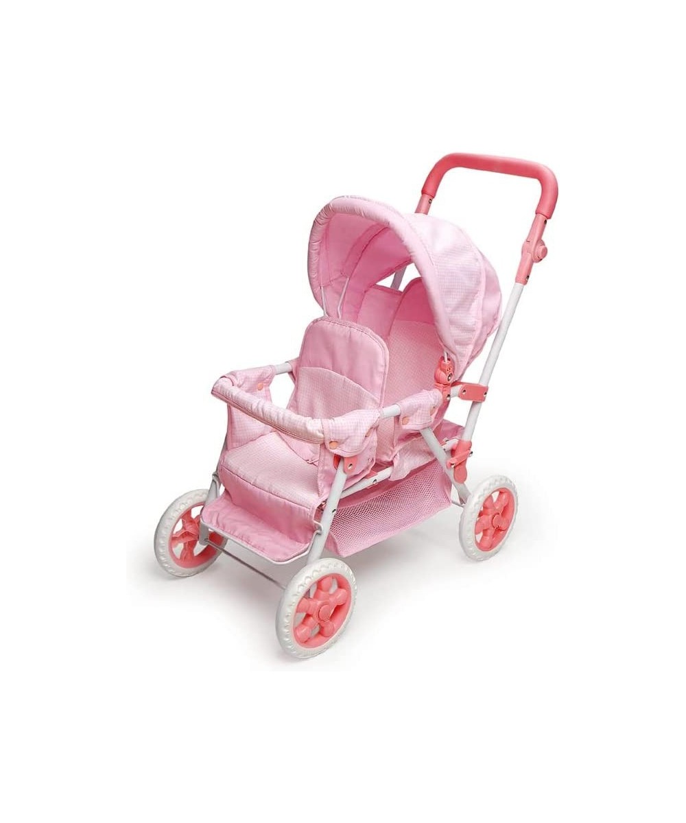 Folding Double Front-to-Back Doll Stroller (fits 18 inch Dolls) Pink/White $78.02 - Doll Accessories