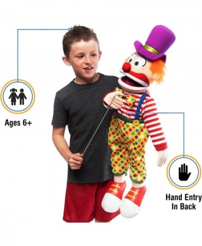 25" Clown w/ Hat Full Body Ventriloquist Style Puppet $95.10 - Ventriloquist Puppets