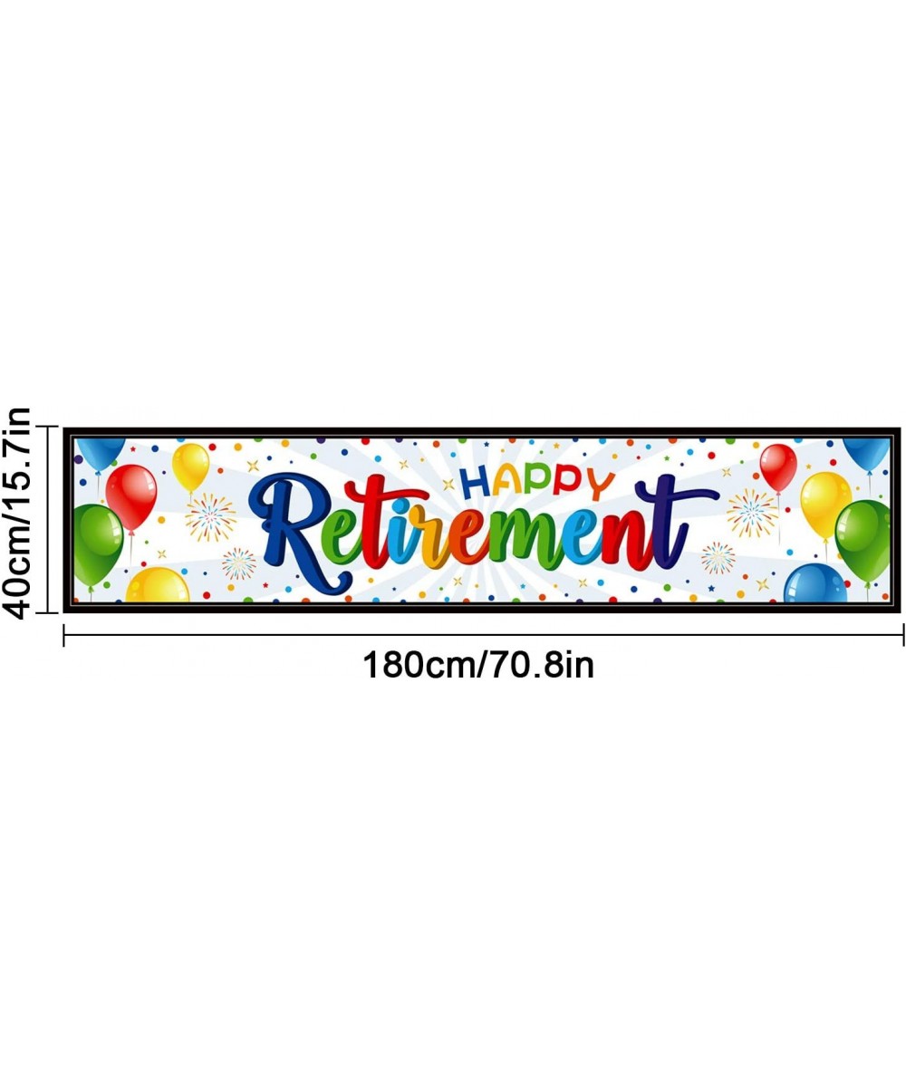 Happy Retirement Banner Huge Retirement Party Sign Home Outdoor ...