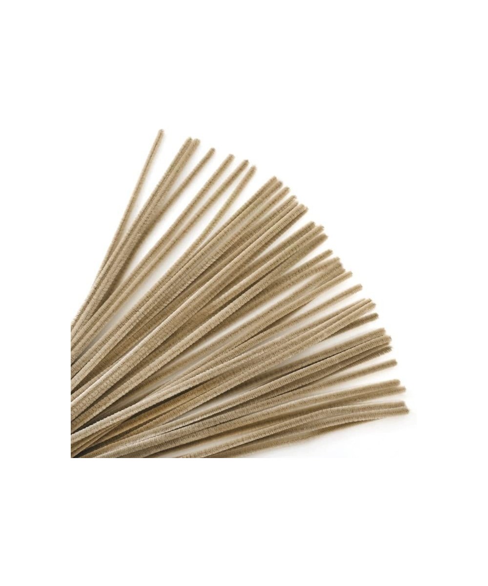 Colorful Fuzzy Craft Sticks Pipe Cleaners - 40 Count - 12 Inches Long (Khaki Beige) $17.06 - Kids' Drawing & Writing Boards