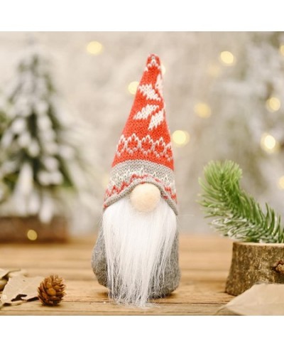 3 Pcs Little Christmas Gnome Plush Doll Xmas Long Hat Elf Cloth Dolls Handmade Plush Doll Table Decoration Window Display Chr...