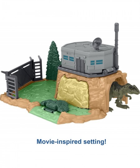 Jurassic World Dominion Minis Giganotosaurus Rampage Playset with 2 Mini Dinosaur Figures and Break Apart Features Toy Gift S...