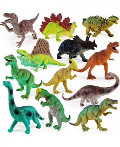 12 Pack 9-Inch Educational Dinosaur Toys - Kids Realistic Toy Dinosaur Figures for Cool Kids and Toddler Education! (T-Rex Tr...