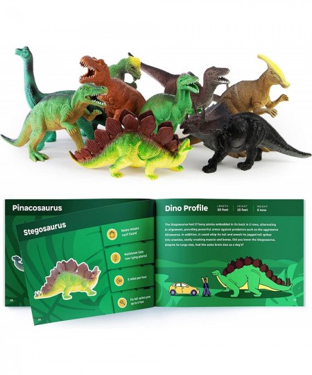 12 Pack 9-Inch Educational Dinosaur Toys - Kids Realistic Toy Dinosaur Figures for Cool Kids and Toddler Education! (T-Rex Tr...