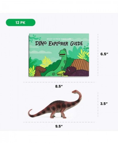 12 Pack 9-Inch Educational Dinosaur Toys - Kids Realistic Toy Dinosaur Figures for Cool Kids and Toddler Education! (T-Rex Tr...