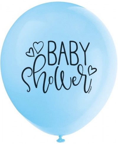 Baby Shower Latex Balloons - 12" | Blue | 8 Pcs $16.06 - Miniature Novelty Toys