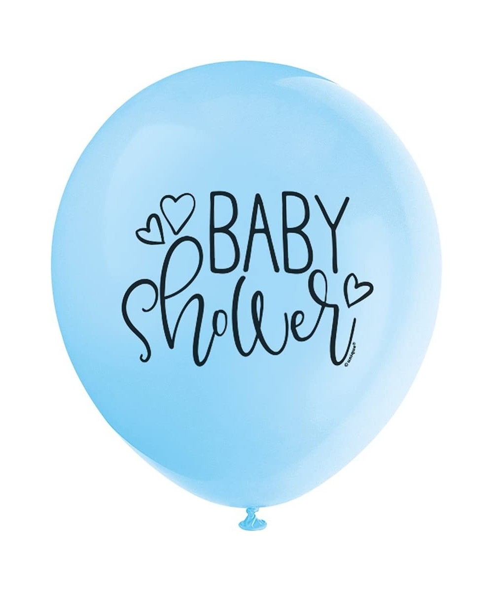 Baby Shower Latex Balloons - 12" | Blue | 8 Pcs $16.06 - Miniature Novelty Toys