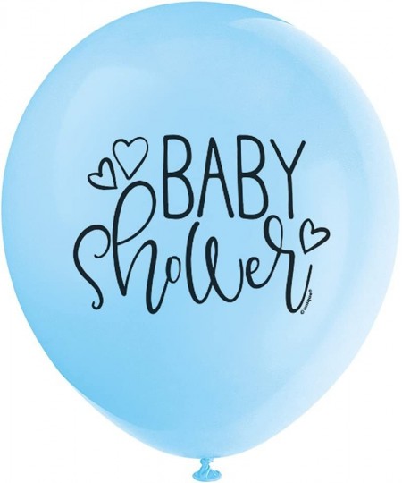 Baby Shower Latex Balloons - 12" | Blue | 8 Pcs $16.06 - Miniature Novelty Toys