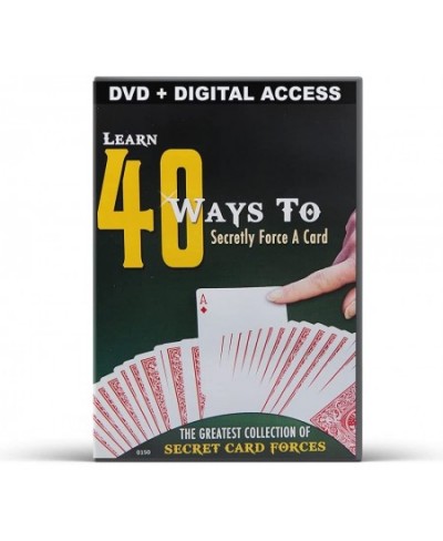 Secret Card Trick Forces Explained - 40 Ways to Secretly Force a Card - DVD + Digital Access $24.61 - Magic Kits & Accessories