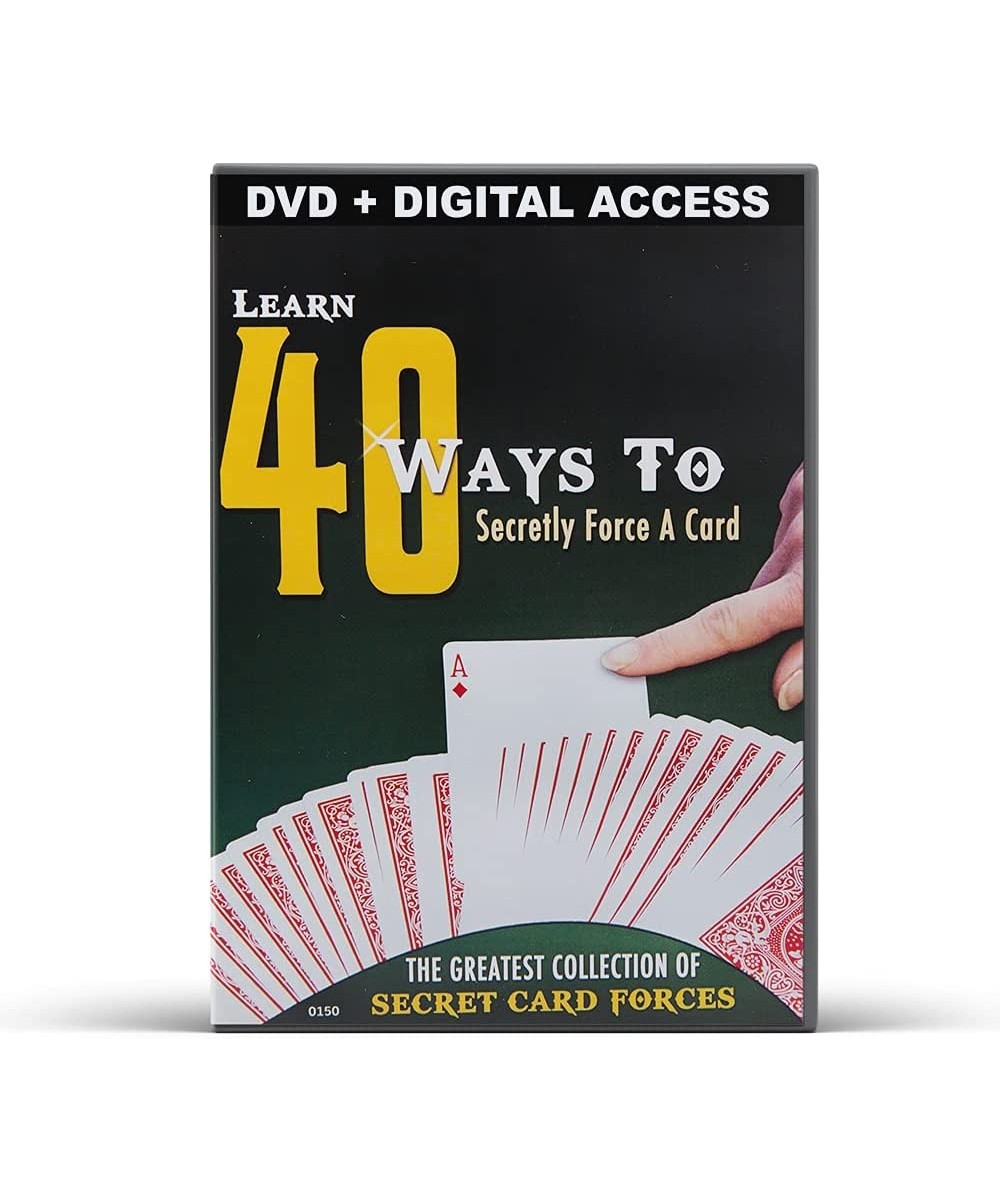 Secret Card Trick Forces Explained - 40 Ways to Secretly Force a Card - DVD + Digital Access $24.61 - Magic Kits & Accessories