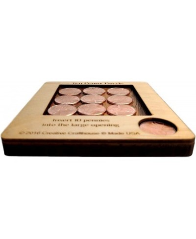 10 Penny Puzzle - A Circle Packing Problem - Ten Mint Pennies are Included $17.42 - Brain Teaser Puzzles