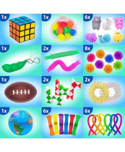 (50 Pcs) Fidget Toys Pack Figette Party Favors Valentines Day Gifts for Kids Adults Autism Sensory Toy Classroom Prizes Autis...