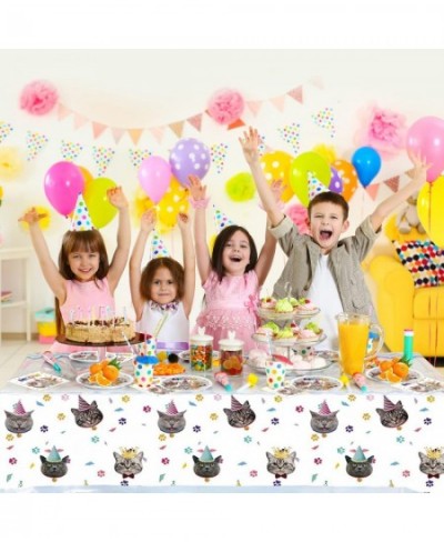 Cat Party Supplies Tableware Kitten Disposable Dinnerware 20 Plates 20Napkins And Table Covers Cat Birthday Party Decorations...