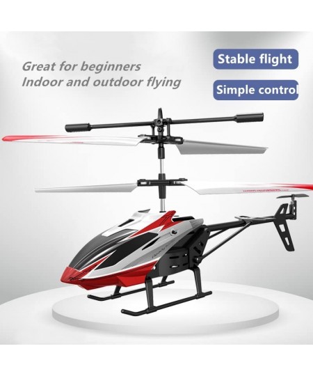 Remote Control Helicopter Indoor Outdoor Flying 2.5 Channel Mini RC Helicopter with LED Night Lights One Key Control Mini RC ...