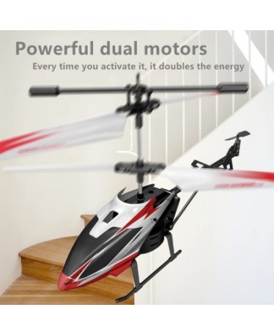 Remote Control Helicopter Indoor Outdoor Flying 2.5 Channel Mini RC Helicopter with LED Night Lights One Key Control Mini RC ...