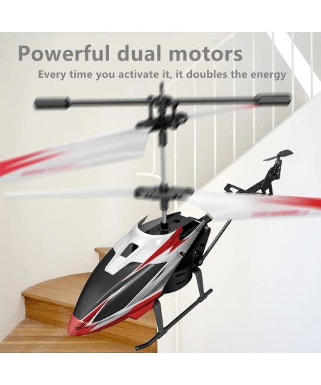 Remote Control Helicopter Indoor Outdoor Flying 2.5 Channel Mini RC Helicopter with LED Night Lights One Key Control Mini RC ...