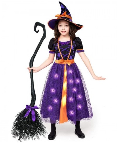 Light Up Purple Witch Costume for Toddler Girls Fairy Tale Witch Halloween Costume Dress Up (Small (5-7 yr)) $42.14 - Kids' C...