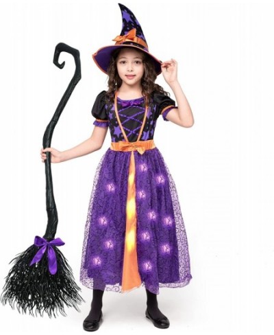 Light Up Purple Witch Costume for Toddler Girls Fairy Tale Witch Halloween Costume Dress Up (Small (5-7 yr)) $42.14 - Kids' C...