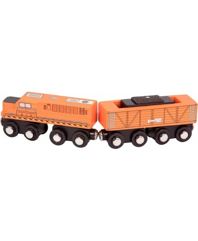 – Wooden Locomotive & Freight Cars – Classic Wooden Toy Train Set with Locomotive & Cars for Kids & Collectors Aged 3 Years O...