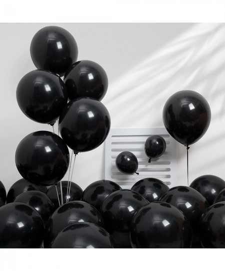 Black Balloons 12"+5" Ballons - 70Pcs Latex Black Balloon Arch Kit as Birthday Balloons Party Balloons Graduation Balloons Ge...