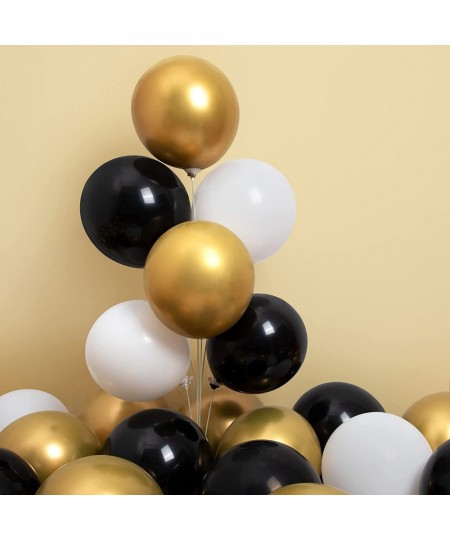 Black Balloons 12"+5" Ballons - 70Pcs Latex Black Balloon Arch Kit as Birthday Balloons Party Balloons Graduation Balloons Ge...