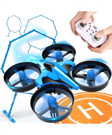 Mini Drone for Kids Beginners - Fun Fly Racing Games More Accessories RC Indoor Small UFO with Multiple Modes and 2 Batteries...