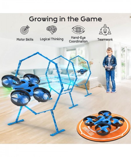 Mini Drone for Kids Beginners - Fun Fly Racing Games More Accessories RC Indoor Small UFO with Multiple Modes and 2 Batteries...