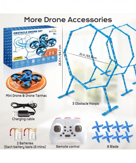 Mini Drone for Kids Beginners - Fun Fly Racing Games More Accessories RC Indoor Small UFO with Multiple Modes and 2 Batteries...