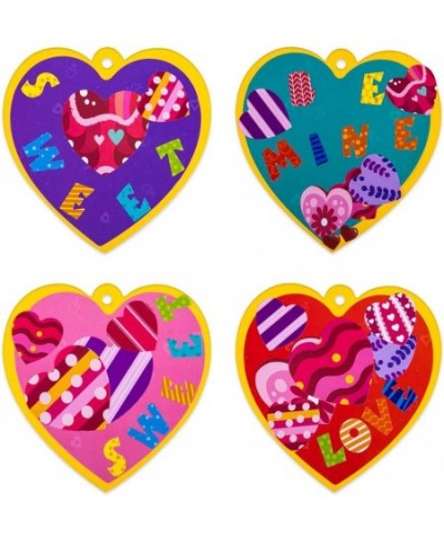 Valentines Heart Craft Kits with 30 Heart Cards Heart Stickers and Letter Stickers Valentines Day Gifts for Kids Classroom DI...