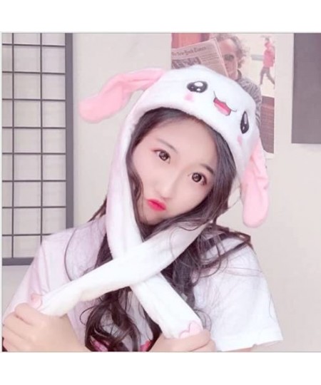 Moving Ear Rabbit Hat Plush Bunny Ears Headband Halloween Animal Easter Cosplay Rabbit $16.54 - Kids' Dress-Up Accessories