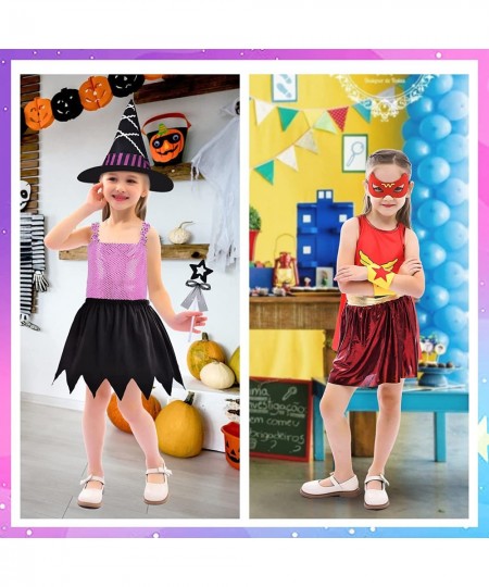 Princess Dress Up Clothes for Little Girls Dress Up Trunk Set Encanto Isabella Witch Unicorn Wonder Woman Pretend Play Costum...