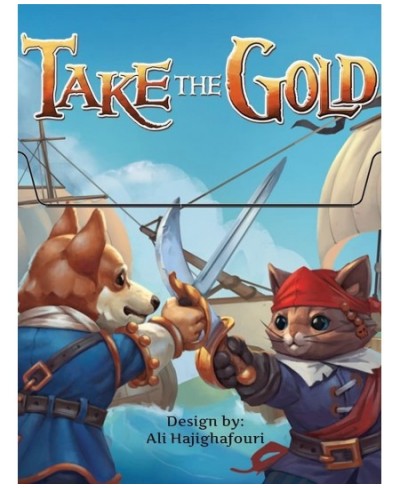 Take The Gold - A Game of Pirate Cats vs. Officer Corgis for 2-6+ Players Ages 9+ $22.78 - Card Games