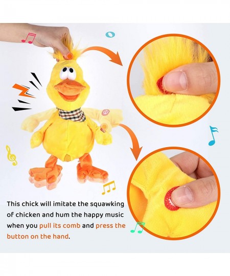 Quacking Electric Duck Musical Stuffed Animal Duckling Walking Singing Waving Ducky Interactive Animate Barn Plush Toy Gift f...