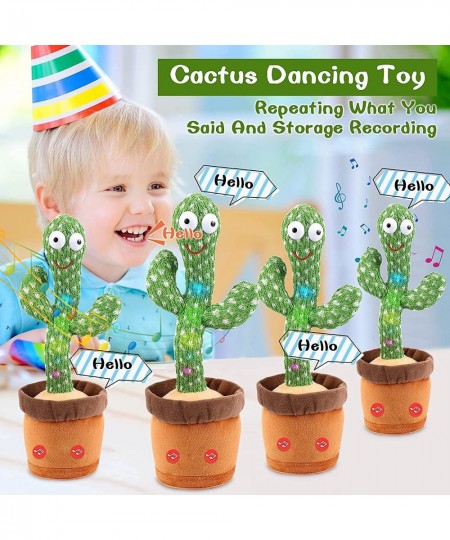 Dancing Cactus Talking Dancing Cactus Toy Repeat+Recording+Dance+Sing Wriggle Dancing Cactus Repeat What You Say and Sing Ele...