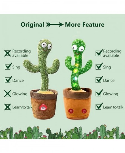 Dancing Cactus Talking Dancing Cactus Toy Repeat+Recording+Dance+Sing Wriggle Dancing Cactus Repeat What You Say and Sing Ele...