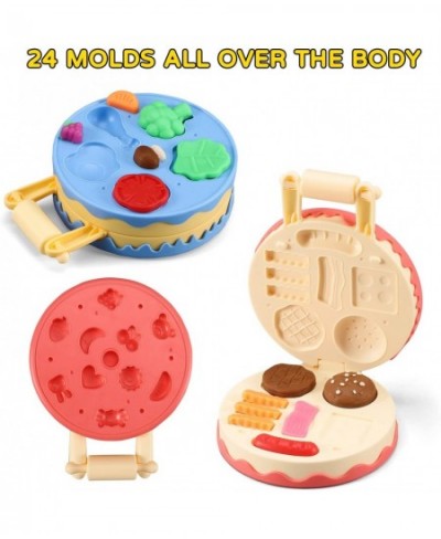 Color Dough Set Birthday Cake Color Dough Kitchen Creations Hamburger Maker Tools Kit for Kids Ages 4-8 Birthday Party Preten...