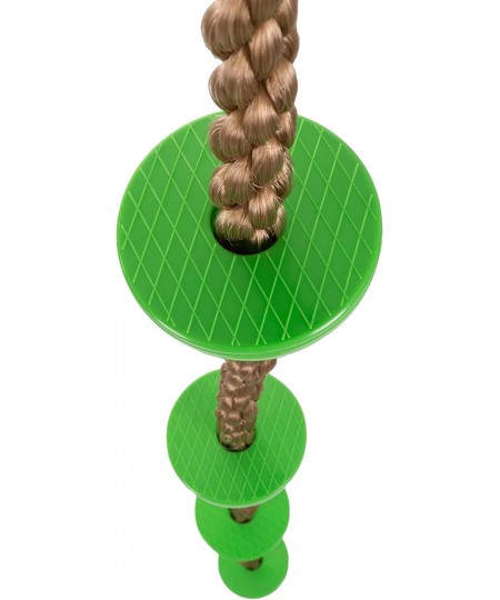 Climbing Rope Knotted Tree Swing Ladder- Kids Backyard Balance Equipment for Strength Exercise and Healthy Fun for Boys and G...