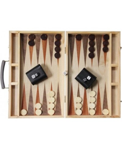 15" Wooden Backgammon Board Game Set for Kids Adults $42.96 - Board Games