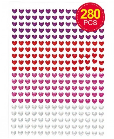 ET825 Crystal Glitter Stick On Heart Stickers - Pack of 280 for Card Craft Scrapbook Stickers and Arts and Crafts for Kids $1...