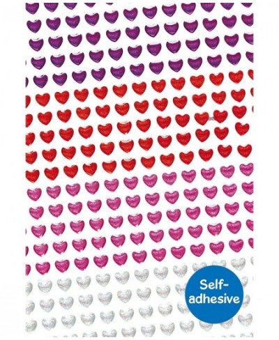 ET825 Crystal Glitter Stick On Heart Stickers - Pack of 280 for Card Craft Scrapbook Stickers and Arts and Crafts for Kids $1...