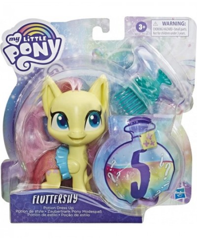 Fluttershy Potion Dress Up Figure -- 5-Inch Yellow Pony Toy with Dress-Up Fashion Accessories Brushable Hair and Comb $25.24 ...