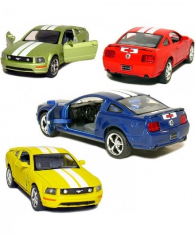 Set of 4: 5" 2006 Ford Mustang GT with Stripes 1:38 Scale (Blue/Green/Red/Yellow) $40.26 - Kids' Play Cars & Race Cars