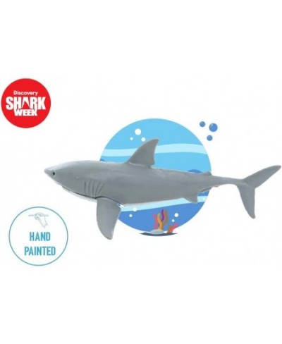 Discovery - 20 Pieces Premium Collectable Shark Toy Playset Great White Shark Mako Hammerhead Goblin and More Hand Painted De...